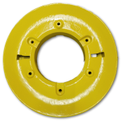 WT180 YELLOW TRACTOR WHEEL WEIGHT FOR JOHN DEERE MODELS.