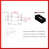 BL525 TRACTOR WEIGHT BRACKET MEASUREMENTS