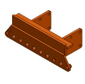 M1059 BL530 TRACTOR WEIGHT BRACKET ORANGE