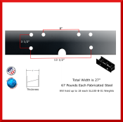 1342125C2 BL507 TRACTOR WEIGHT BRACKET MEASUREMENTS