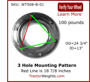 WT508-B-01 Wheel Weight