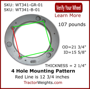 WT341 MOUNTING PATTERN IMAGE