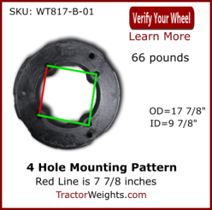 WT817 4 HOLE MOUNTING PATTERN