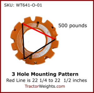 WT641 WHEEL WEIGHT MOUNTING PATTERN IMAGE