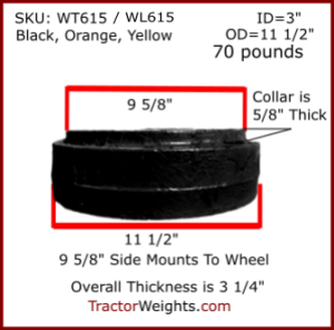 wl615 wheel weight side image