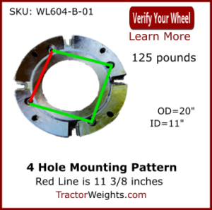 WL604 Mounting Pattern Image-1