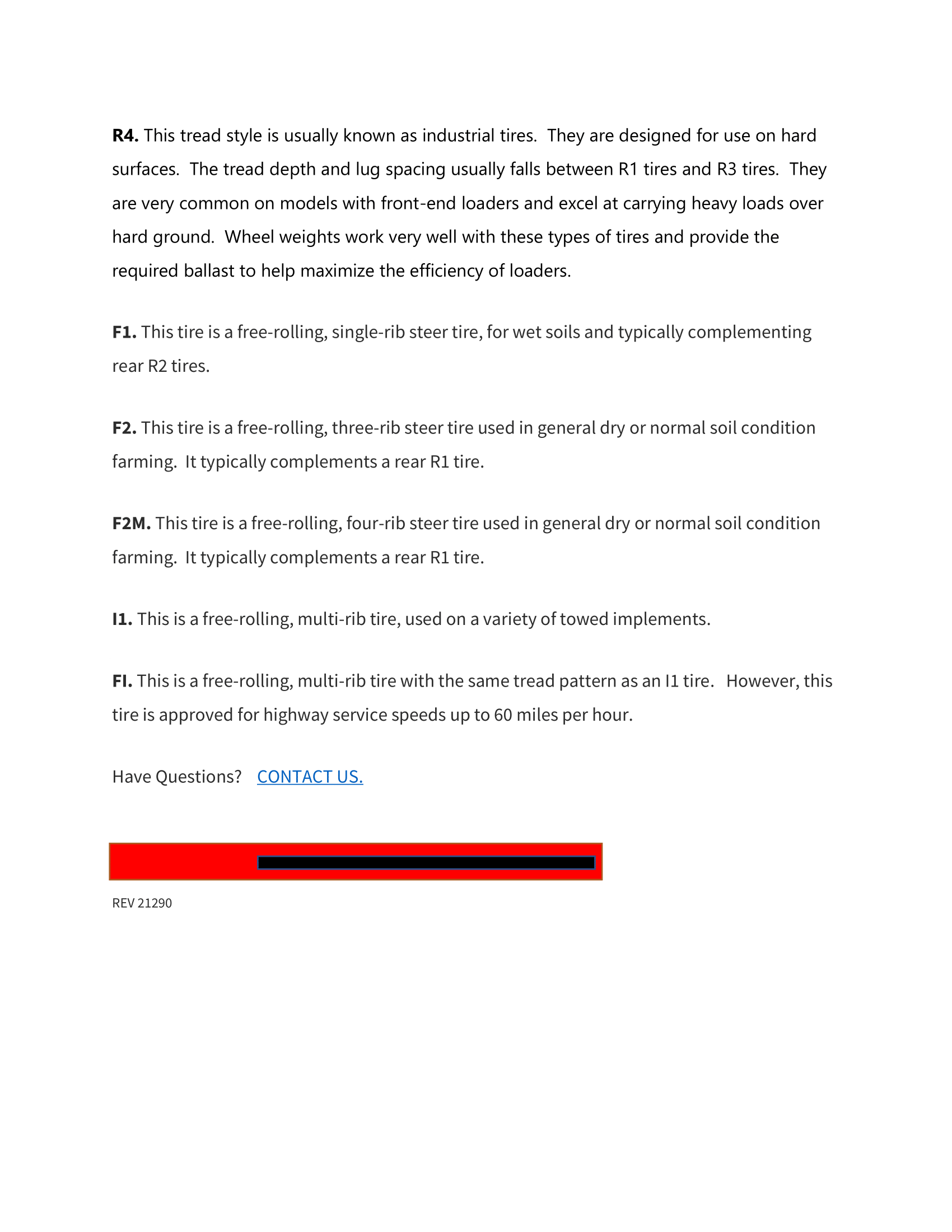 Common Tractor Tire Tread Types Page 2