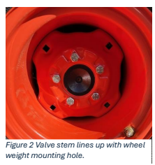 Figure 2 Valve Stem Placement Issue