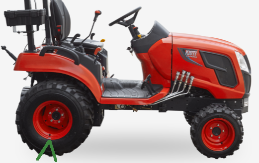 Kioti with correct valve stem placement